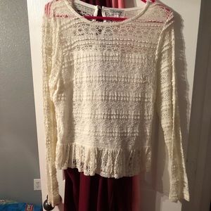 Cream white...size L